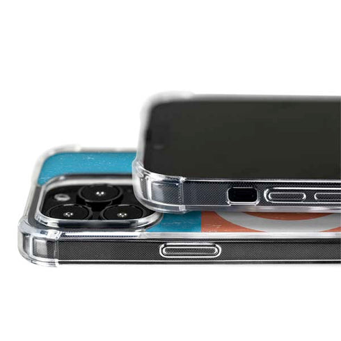 Azerbaijan Flag Distressed iPhone 14 Pro MagSafe Case